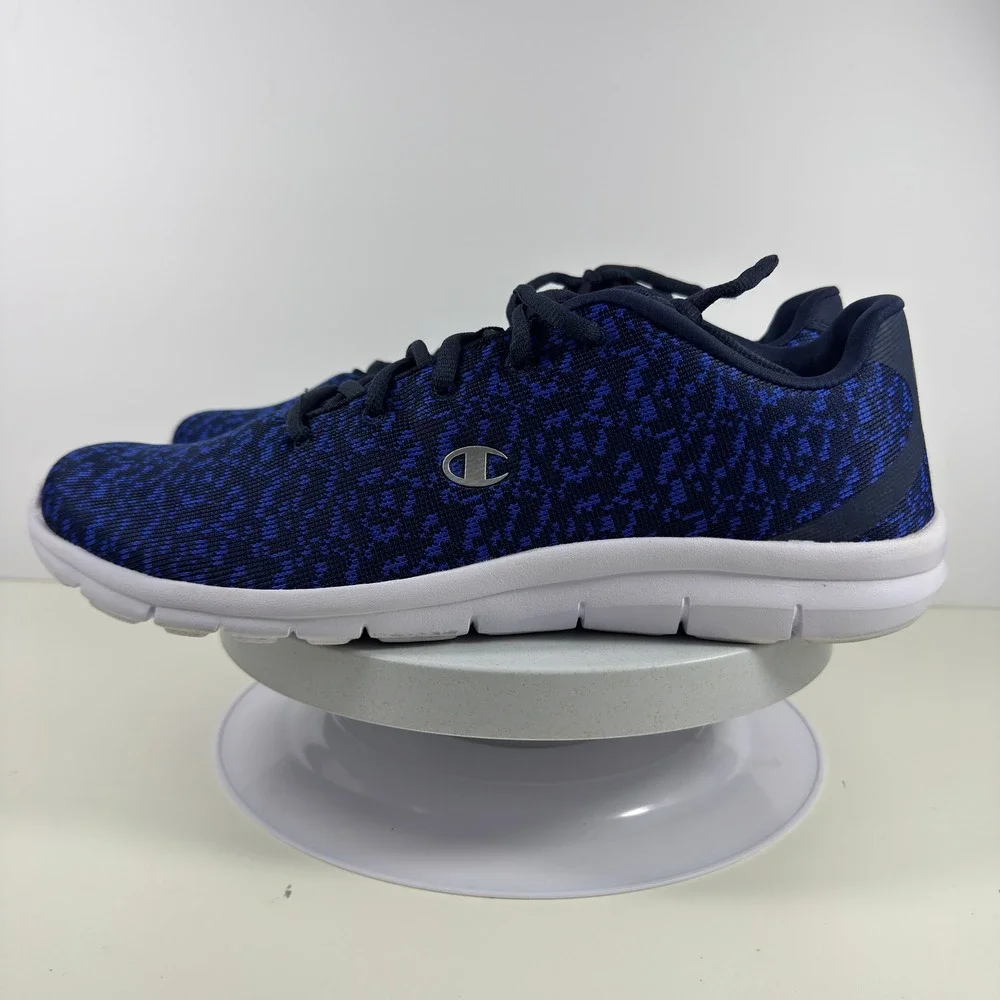 Champion Men Sneakers Memory Foam Knit Running Athletic Blue‎ Size 14 US
